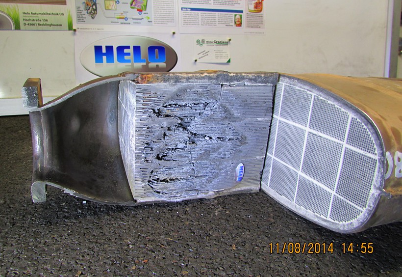 BMW  Dieselpartikelfilter verbrannt und zerstört: 1850,- Euro Schaden